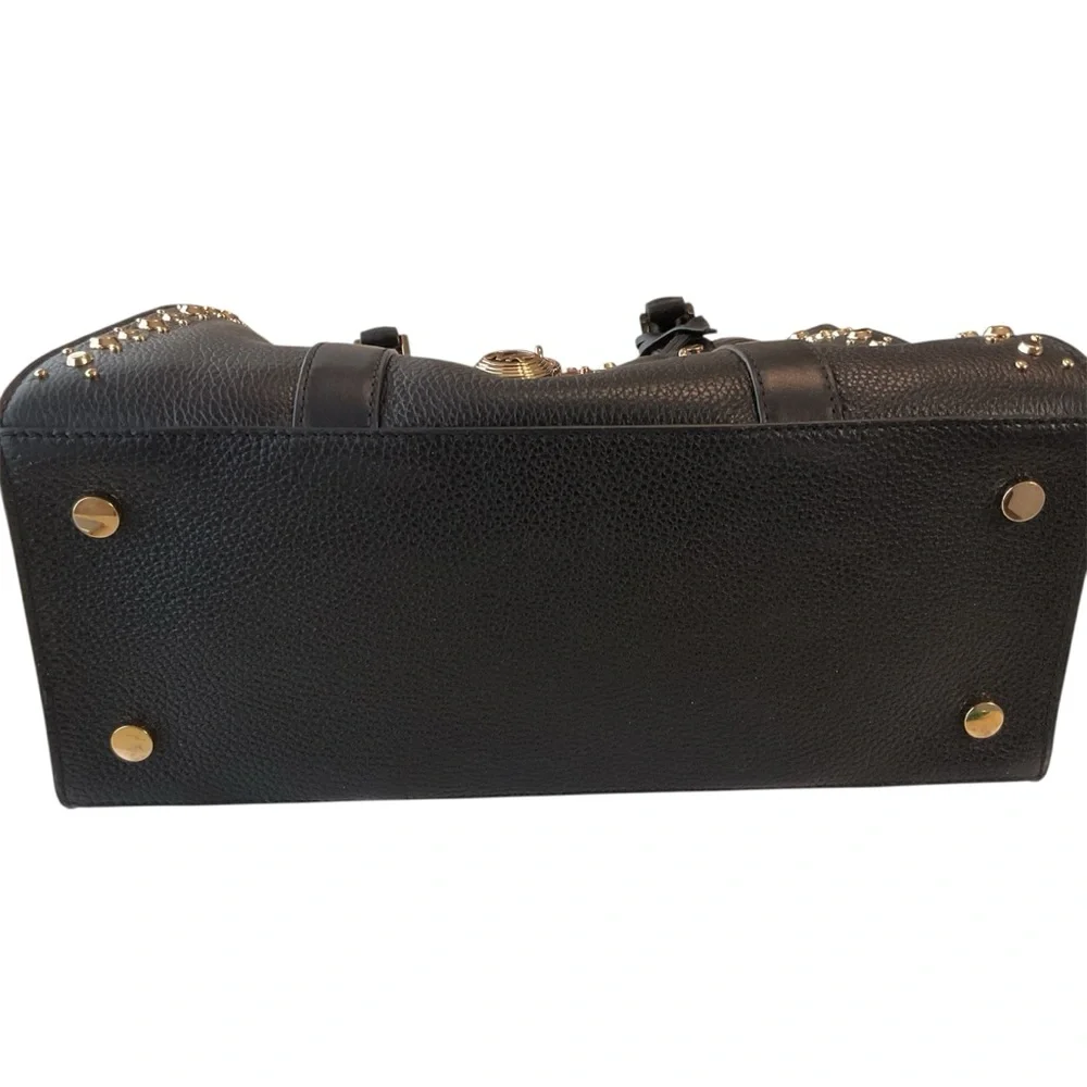 Michael Kors Nouveau Hamilton black leather Satchel, NWT - Picture 4 of 8